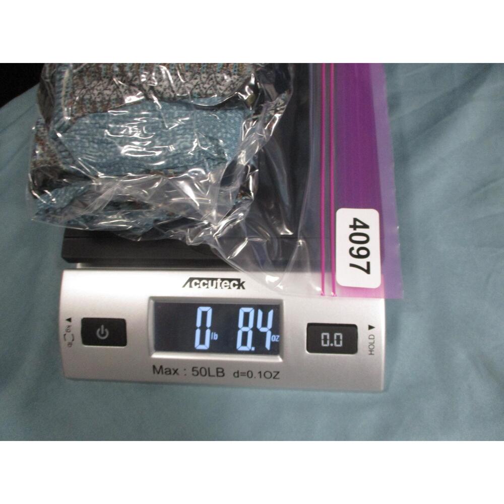 Style & Co Tunic Blue Paisley Bohemian Studded Tassel Peasant Blouse Size L - Picture 9 of 9